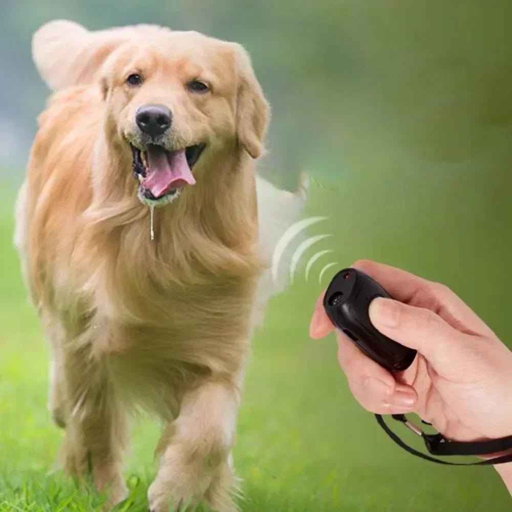 Mini Ultrasonic Dog Repeller Anti Barking Device Portable Outdoor Training Tool Smart Stop Barking Defense for Dogs Pets - Lily.sg Global Shopping