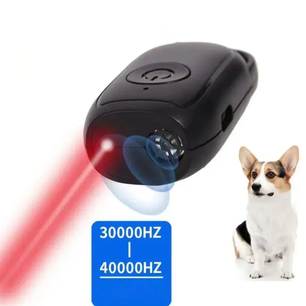 Mini Ultrasonic Dog Repeller Anti Barking Device Portable Outdoor Training Tool Smart Stop Barking Defense for Dogs Pets - Lily.sg Global Shopping