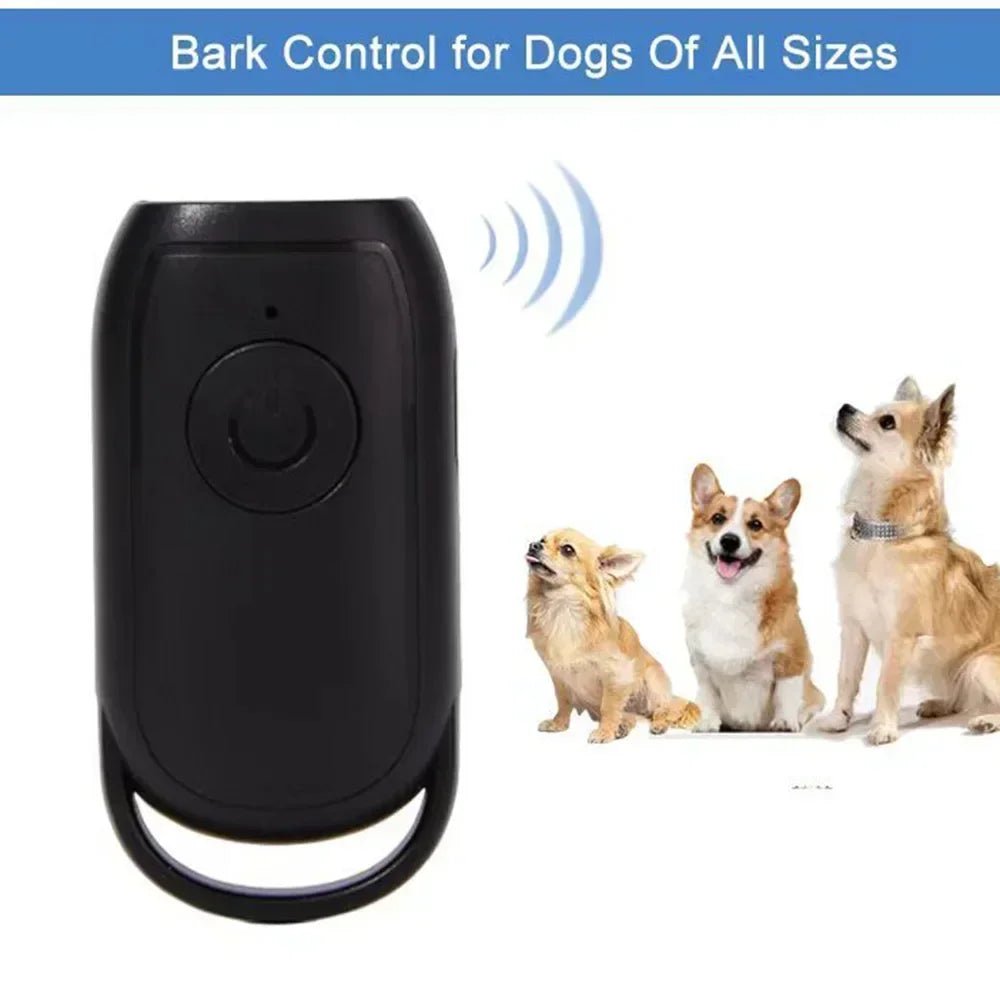 Mini Ultrasonic Dog Repeller Anti Barking Device Portable Outdoor Training Tool Smart Stop Barking Defense for Dogs Pets - Lily.sg Global Shopping