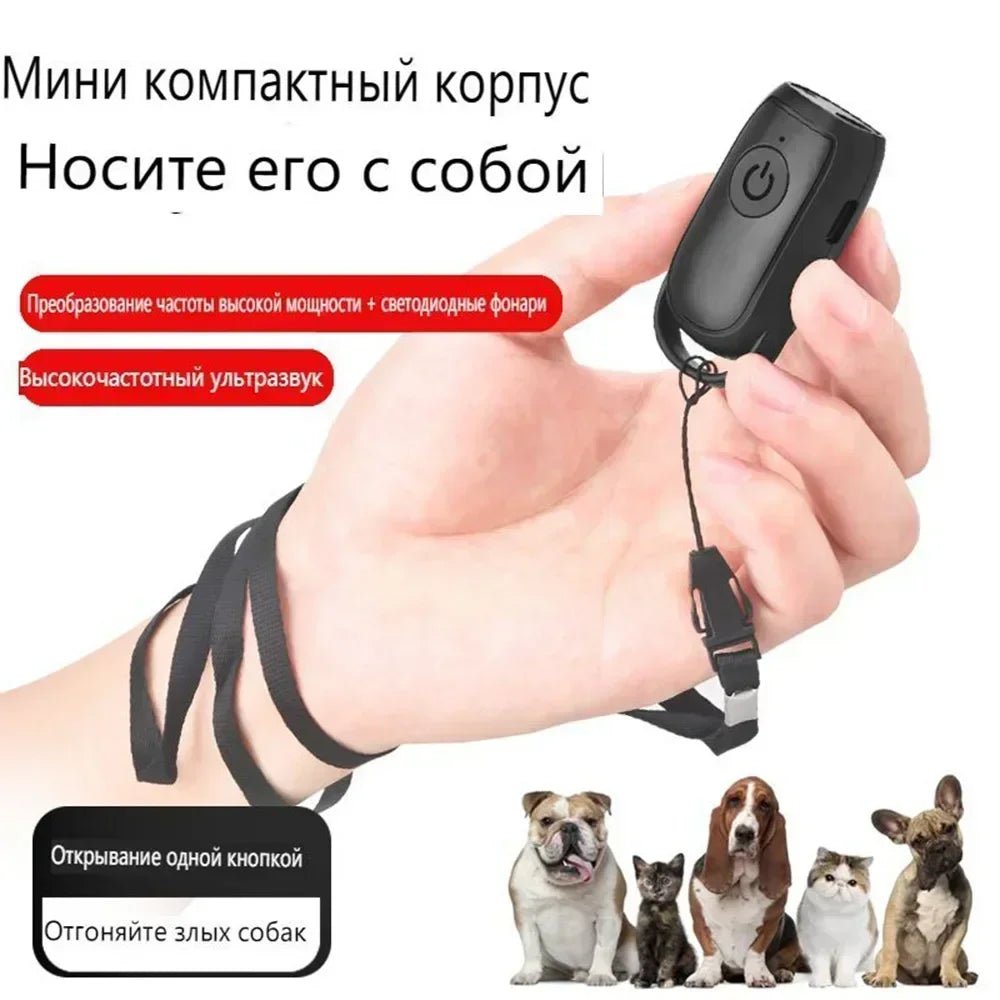 Mini Ultrasonic Dog Repeller Anti Barking Device Portable Outdoor Training Tool Smart Stop Barking Defense for Dogs Pets - Lily.sg Global Shopping