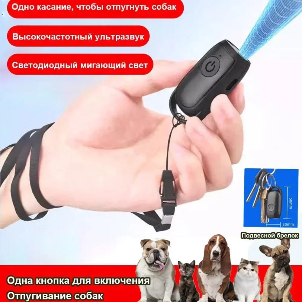 Mini Ultrasonic Dog Repeller Anti Barking Device Portable Outdoor Training Tool Smart Stop Barking Defense for Dogs Pets - Lily.sg Global Shopping