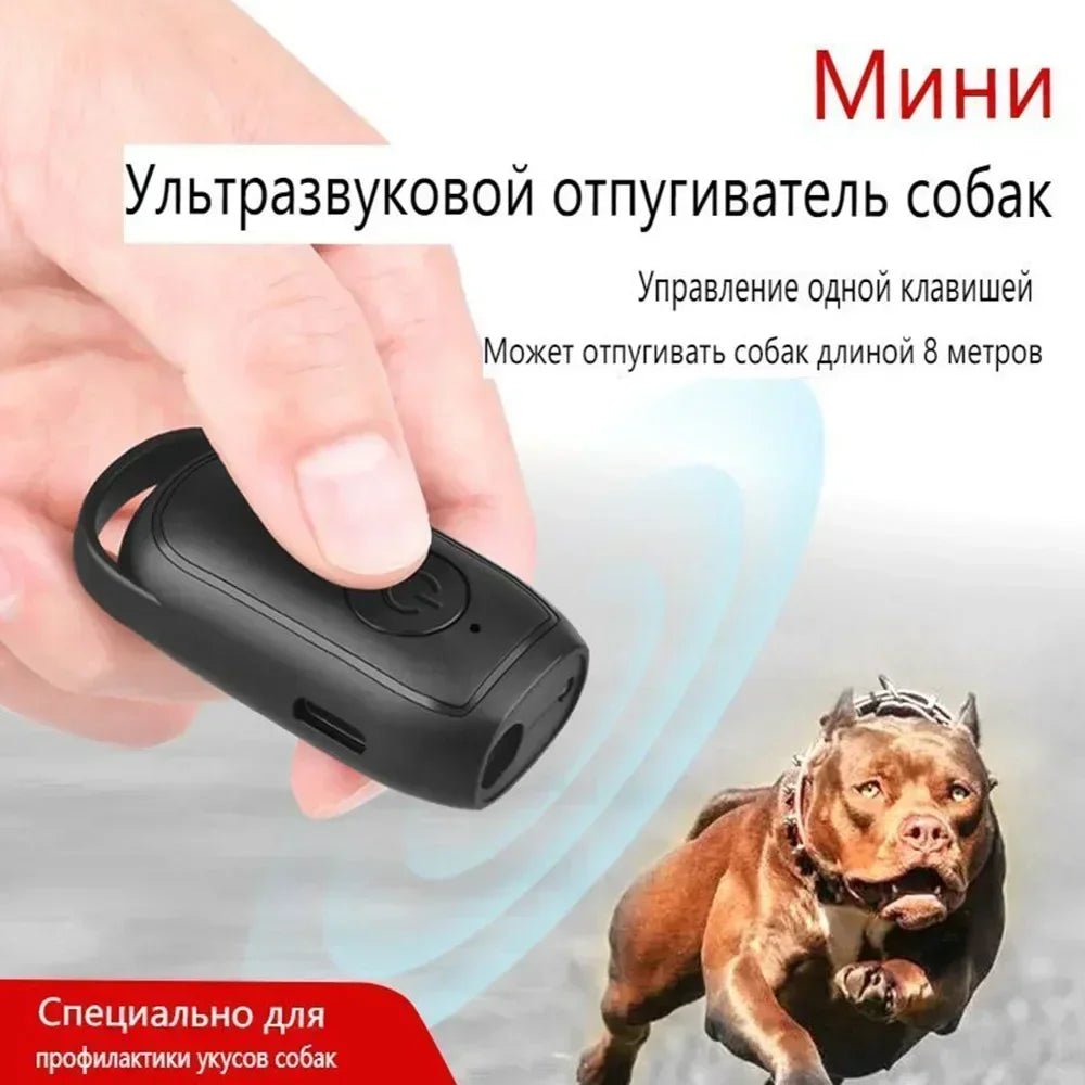 Mini Ultrasonic Dog Repeller Anti Barking Device Portable Outdoor Training Tool Smart Stop Barking Defense for Dogs Pets - Lily.sg Global Shopping