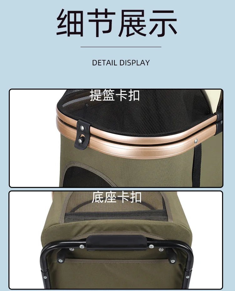 New Multi - layer Pet Strollers Universal for Cats and Dogs Detachable and Detachable Trolley for Pets in Large Space Pet Products - Lily.sg Global Shopping