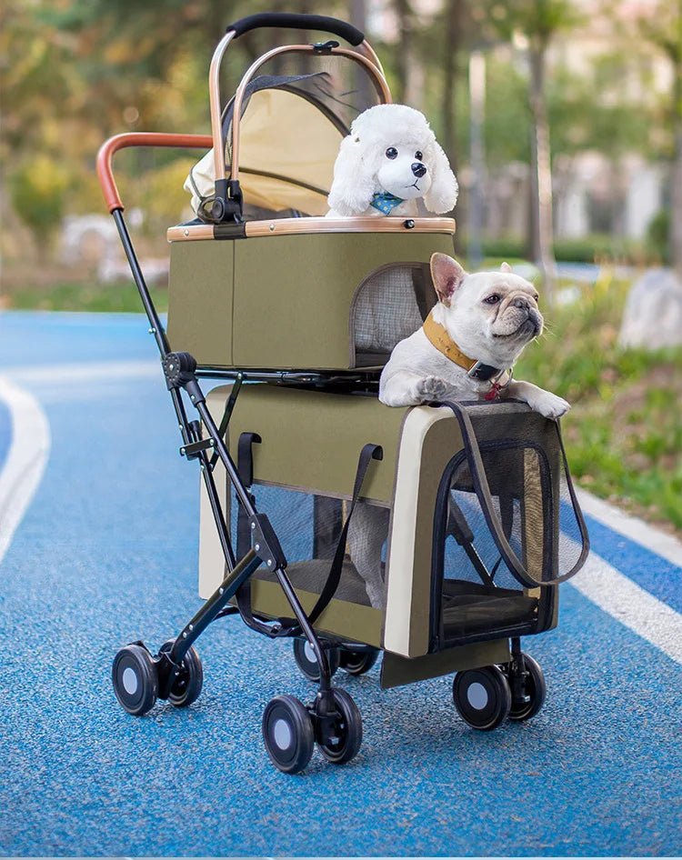 New Multi - layer Pet Strollers Universal for Cats and Dogs Detachable and Detachable Trolley for Pets in Large Space Pet Products - Lily.sg Global Shopping