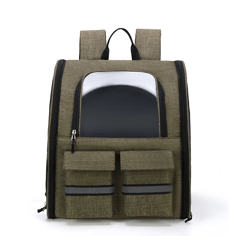 New Oxford Trolley Case Cat Carrier Backpack Travel Pet Bag with Reflective Stripe Outdoor Small Animals Rabbit Kitten Dog Bag - Lily.sg Global Shopping