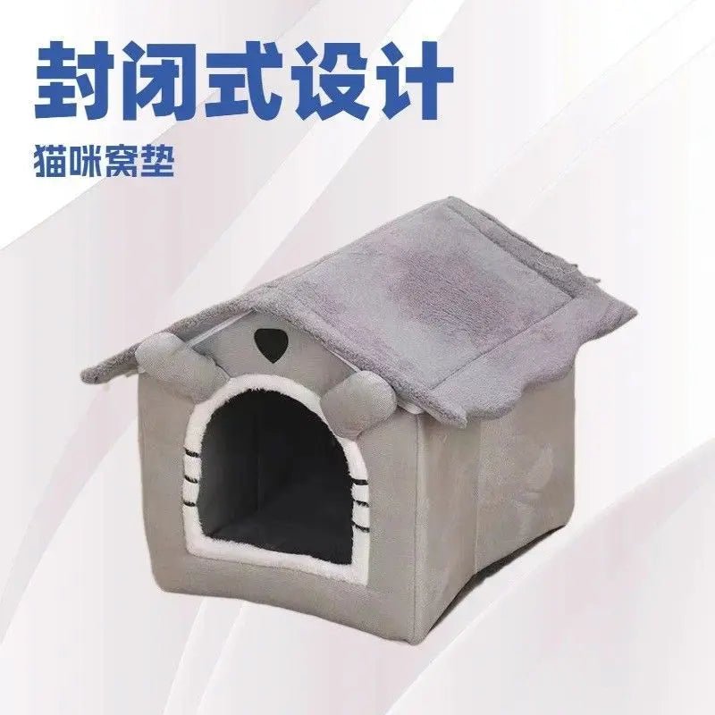 New Pet House with Super Large Space Cat and Dog Beds of All Sizes To Sleep in All Seasons Puppy Keep - Lily.sg Global Shopping