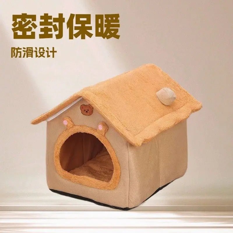 New Pet House with Super Large Space Cat and Dog Beds of All Sizes To Sleep in All Seasons Puppy Keep - Lily.sg Global Shopping