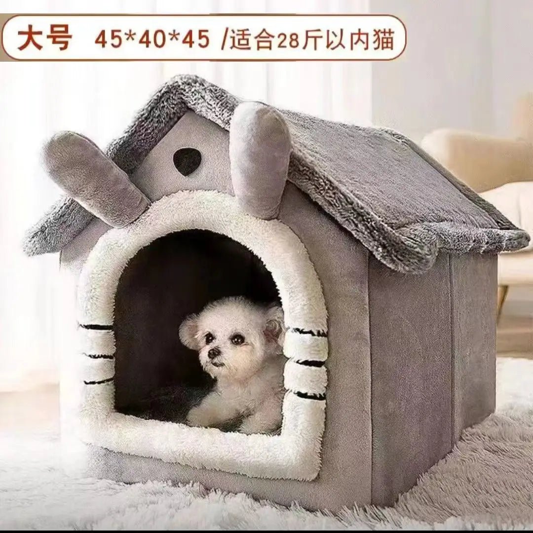 New Pet House with Super Large Space Cat and Dog Beds of All Sizes To Sleep in All Seasons Puppy Keep - Lily.sg Global Shopping