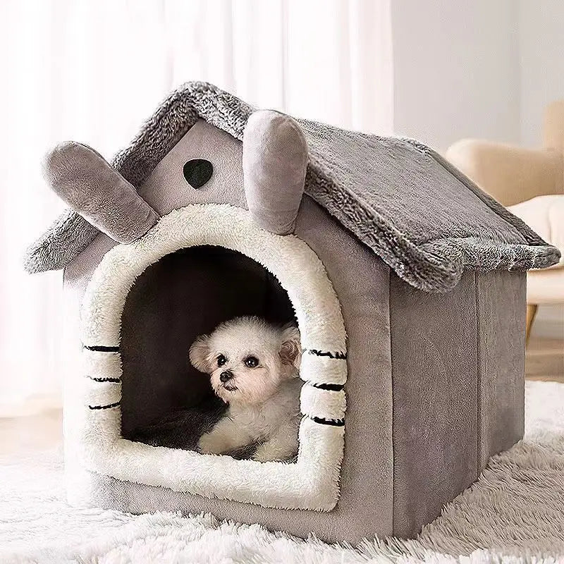 New Pet House with Super Large Space Cat and Dog Beds of All Sizes To Sleep in All Seasons Puppy Keep - Lily.sg Global Shopping