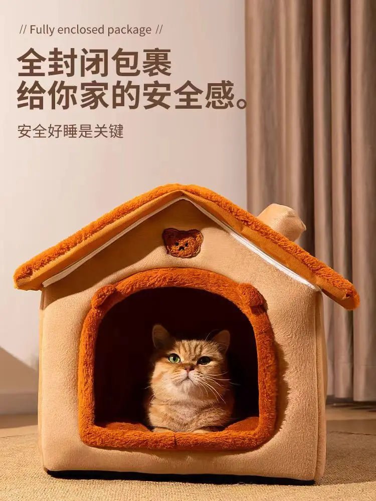 New Pet House with Super Large Space Cat and Dog Beds of All Sizes To Sleep in All Seasons Puppy Keep - Lily.sg Global Shopping