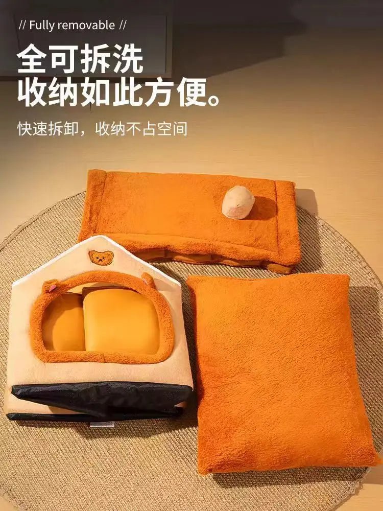 New Pet House with Super Large Space Cat and Dog Beds of All Sizes To Sleep in All Seasons Puppy Keep - Lily.sg Global Shopping