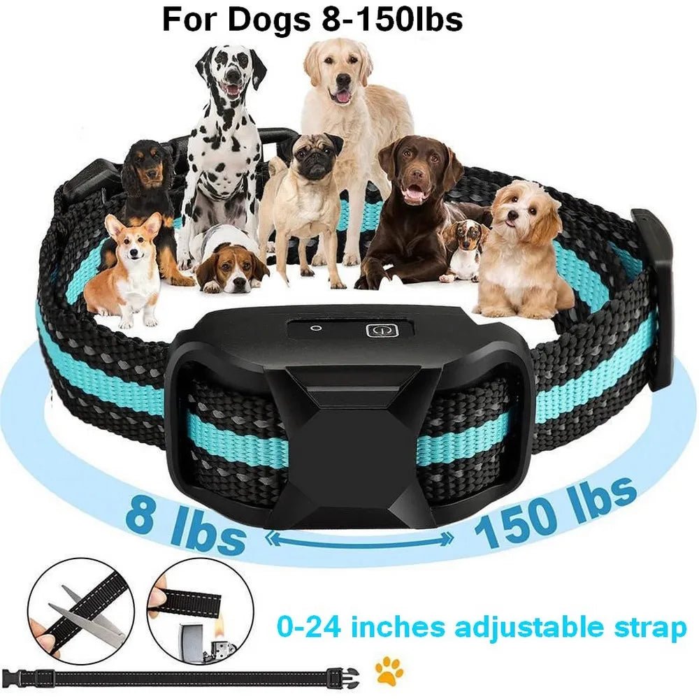 No Shock 3300Ft Dog Training Collar with Remote Rechargeable Waterproof E Collar with Beep Vibration High Quality Pet Training - Lily.sg Global Shopping