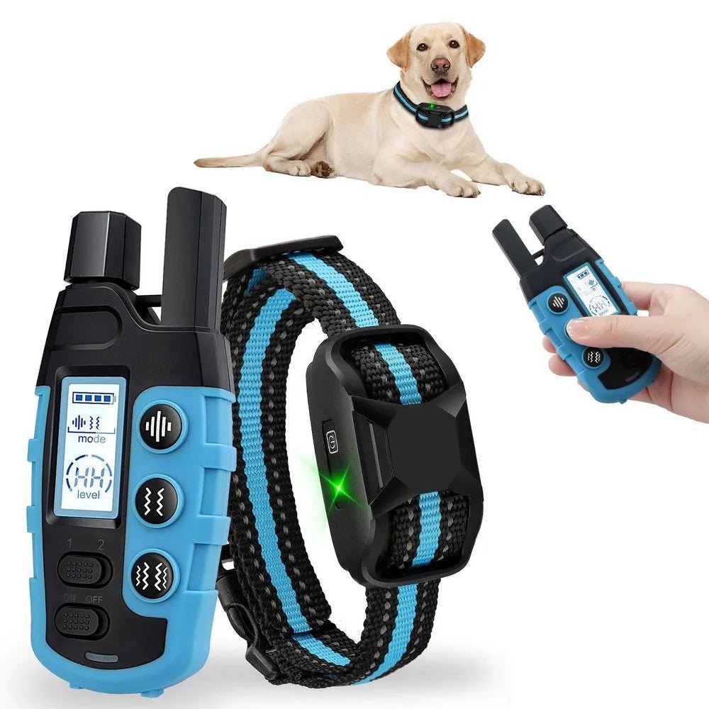 No Shock 3300Ft Dog Training Collar with Remote Rechargeable Waterproof E Collar with Beep Vibration High Quality Pet Training - Lily.sg Global Shopping