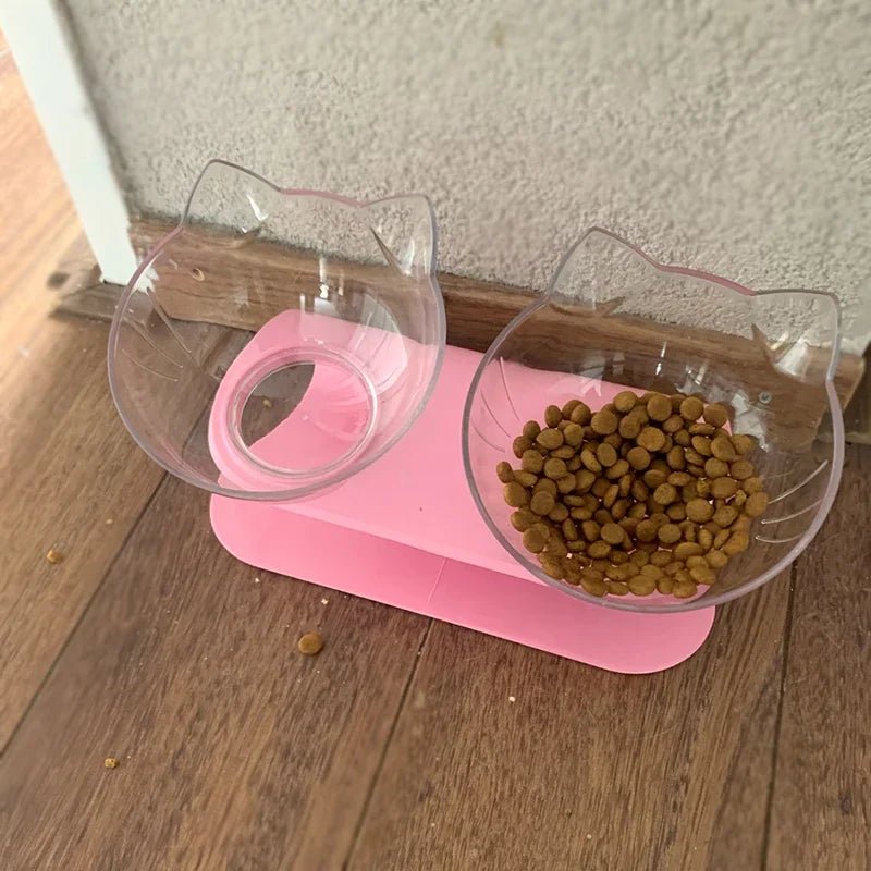 Non - Slip Double Cat Bowl Dog Bowl With Stand Pet Feeding Cat Water Bowl For Cats Food Pet Bowls For Dogs Feeder Product Supplies - Lily.sg Global Shopping