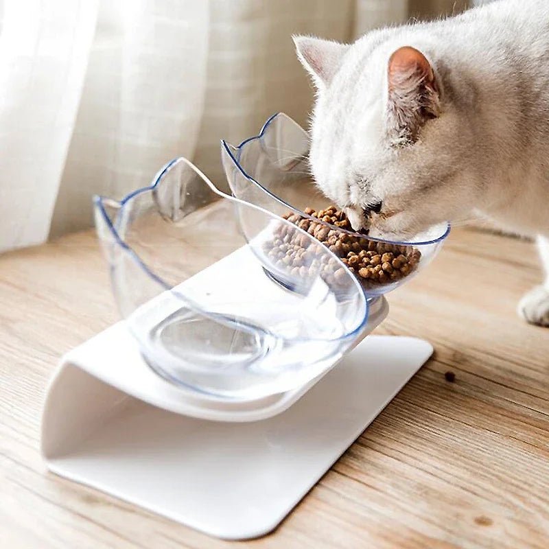 Non - Slip Double Cat Bowl Dog Bowl With Stand Pet Feeding Cat Water Bowl For Cats Food Pet Bowls For Dogs Feeder Product Supplies - Lily.sg Global Shopping