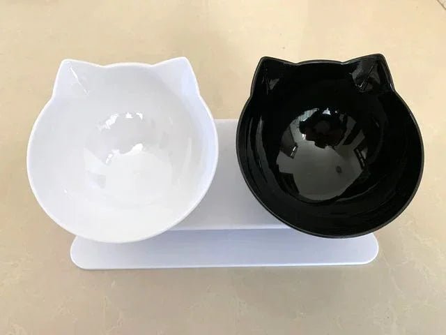 Non - Slip Double Cat Bowl Dog Bowl With Stand Pet Feeding Cat Water Bowl For Cats Food Pet Bowls For Dogs Feeder Product Supplies - Lily.sg Global Shopping