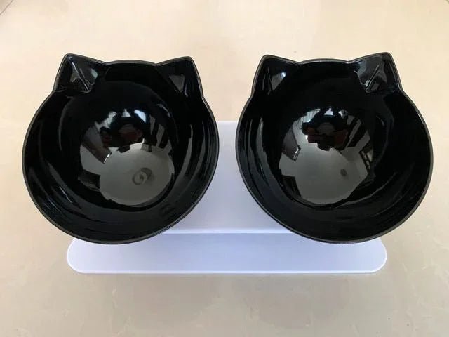 Non - Slip Double Cat Bowl Dog Bowl With Stand Pet Feeding Cat Water Bowl For Cats Food Pet Bowls For Dogs Feeder Product Supplies - Lily.sg Global Shopping