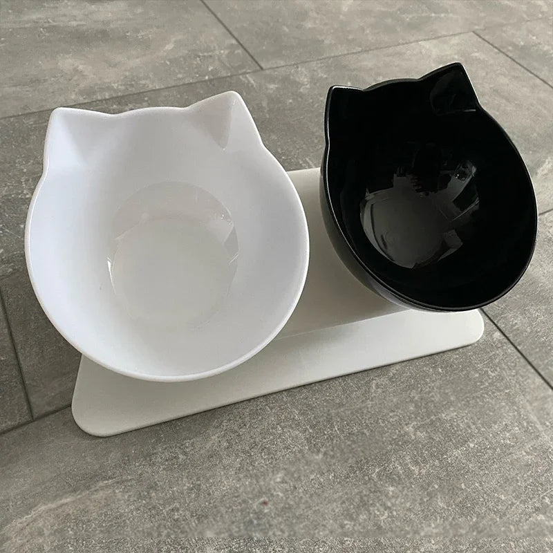 Non - Slip Double Cat Bowl Dog Bowl With Stand Pet Feeding Cat Water Bowl For Cats Food Pet Bowls For Dogs Feeder Product Supplies - Lily.sg Global Shopping