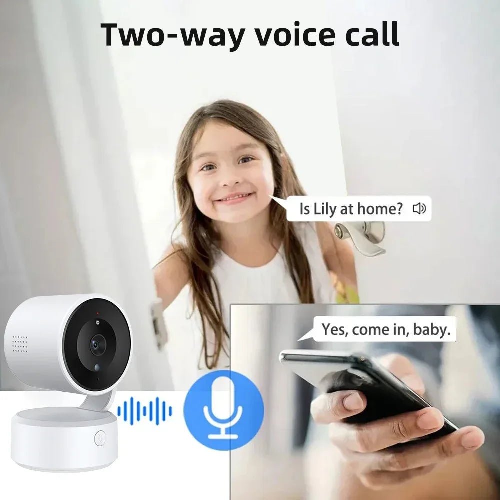 PEGATAH Tuya 5MP One - touch Call Indoor Baby Monitor WiFi PTZ Camera Auto Tracking Color Night Vision IP CCTV Surveillance Camera - Lily.sg Global Shopping