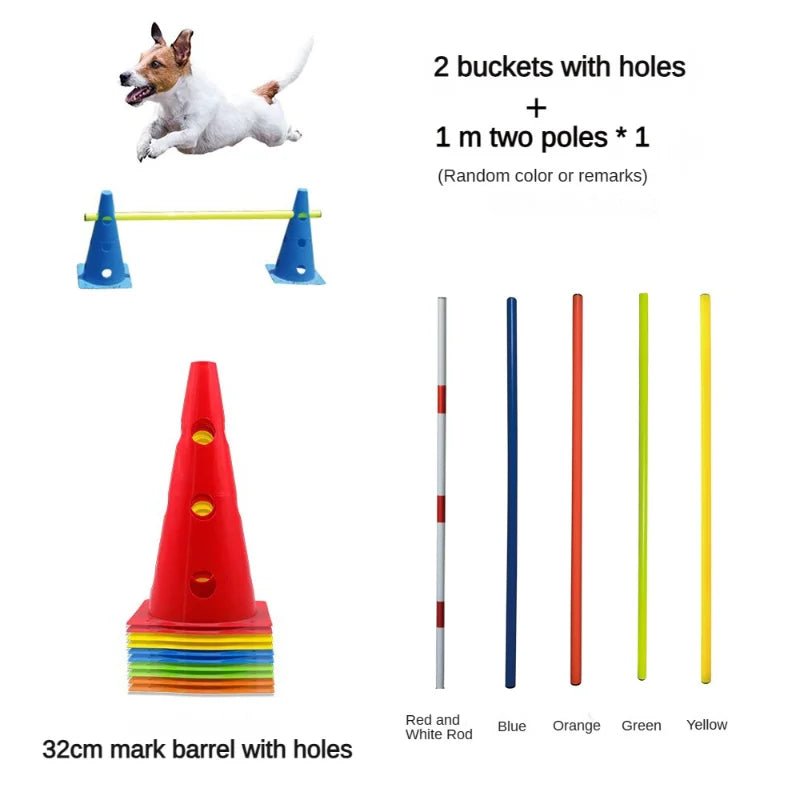 Pet Agility Training Set Jumping Bar Dog Obstacle Training Equipment Hurdle Training Dog Training Device Pet Supplies - Lily.sg Global Shopping