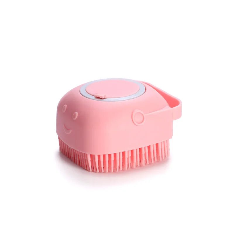 Pet Bathing Brush Soft Silicone Massager Shower Gel Bathing Brush Clean Tools Comb Dog Cat Cleaning Grooming Supplies - Lily.sg Global Shopping