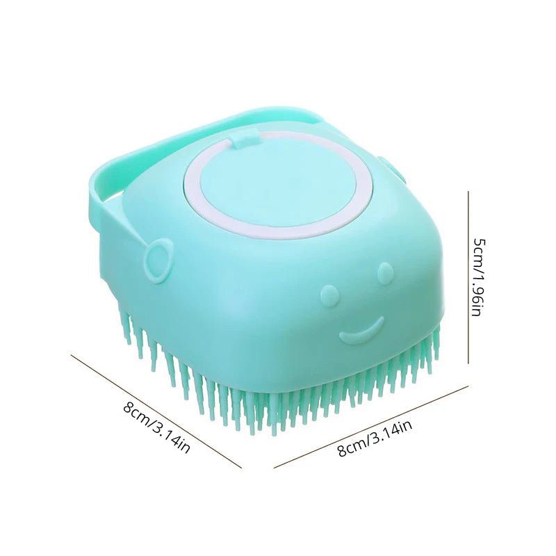 Pet Bathing Brush Soft Silicone Massager Shower Gel Bathing Brush Clean Tools Comb Dog Cat Cleaning Grooming Supplies - Lily.sg Global Shopping
