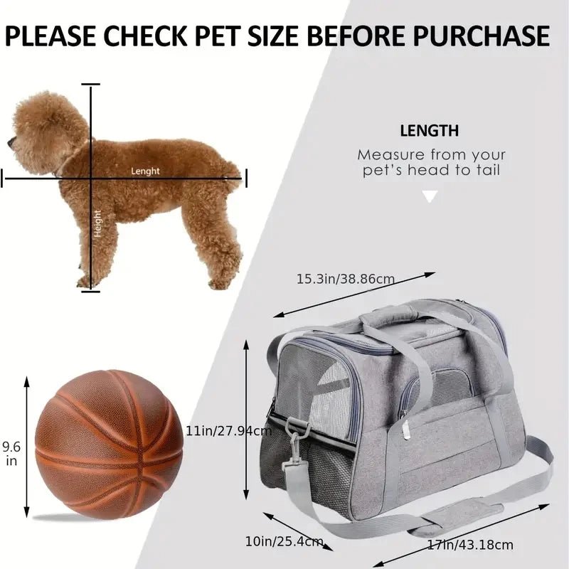 Pet Carrier for Large and Medium Cats, Soft - Sided Pet Carrier for Big Medium Cats and Puppy, Dog Carriers - Lily.sg Global Shopping