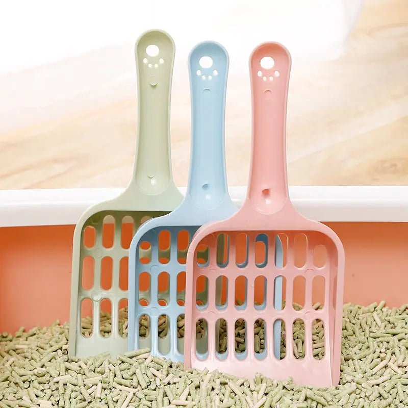 Pet Cat Excrement Cleaning Litter Basin Shovel Supplies Available In Multiple Colors Tofu Mesh Hollowed Out - Lily.sg Global Shopping