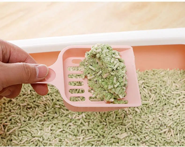 Pet Cat Excrement Cleaning Litter Basin Shovel Supplies Available In Multiple Colors Tofu Mesh Hollowed Out - Lily.sg Global Shopping