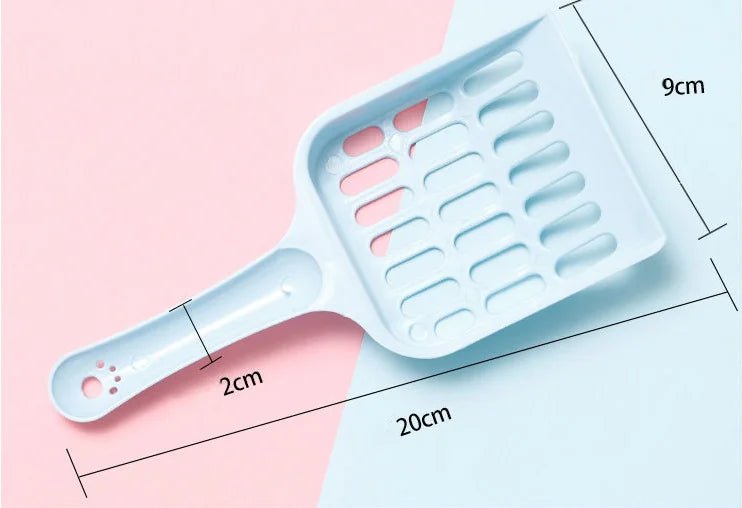 Pet Cat Excrement Cleaning Litter Basin Shovel Supplies Available In Multiple Colors Tofu Mesh Hollowed Out - Lily.sg Global Shopping
