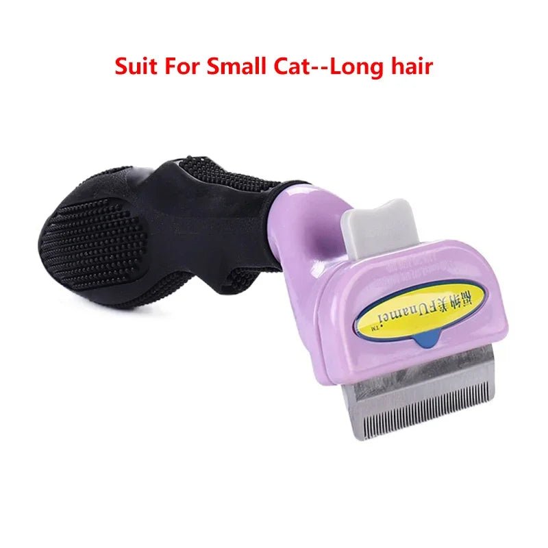 Pet Cat Hair Removal Combs Pet Grooming Brush Dogs Cats Hair Shedding Massage Combs Cat Hair Remover Cleaning Grooming Cat Brush - Lily.sg Global Shopping