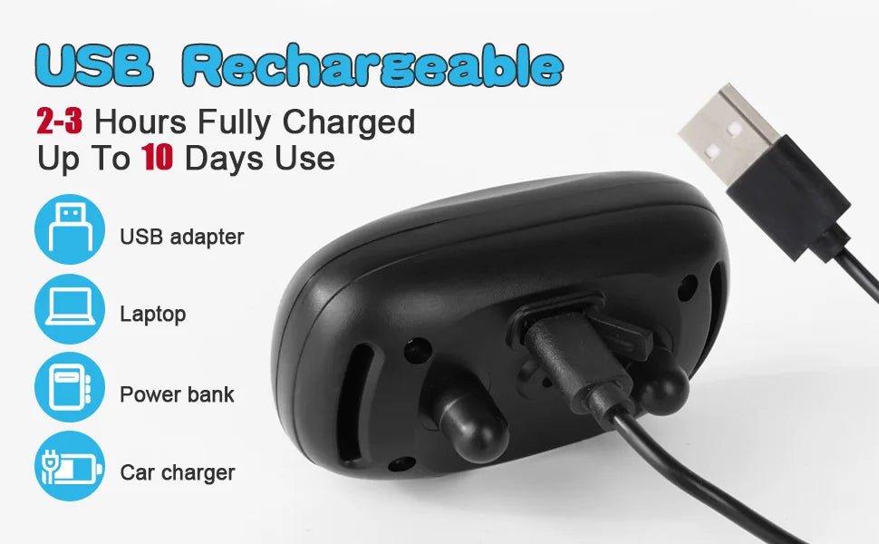 Pet Dog Anti Barking Device USB Rechargeable Dogs Training Collar Ultrasonic Stop Barking Vibration Anti Bark Collar - Lily.sg Global Shopping