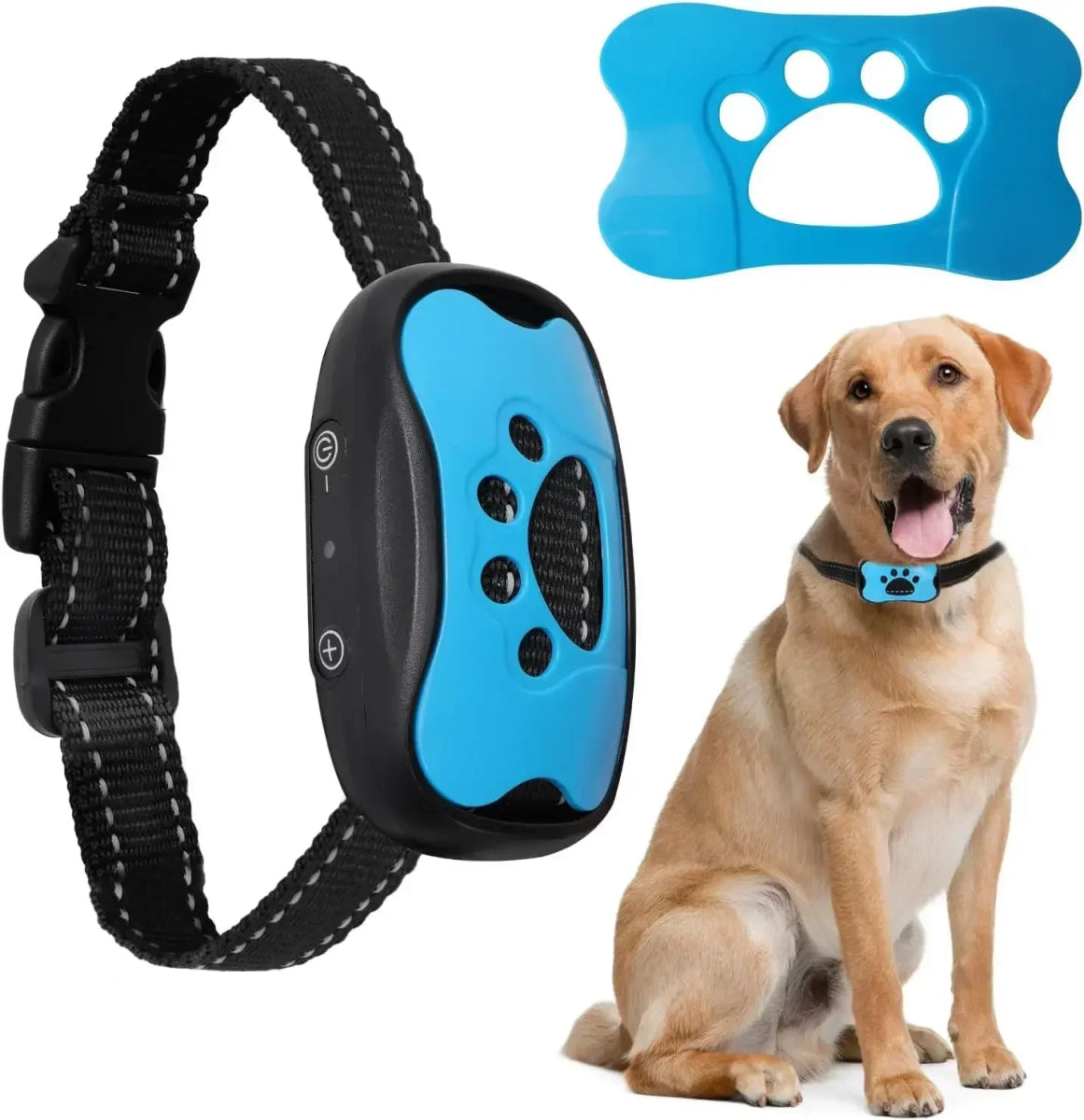 Pet Dog Anti Barking Device USB Rechargeable Dogs Training Collar Ultrasonic Stop Barking Vibration Anti Bark Collar - Lily.sg Global Shopping