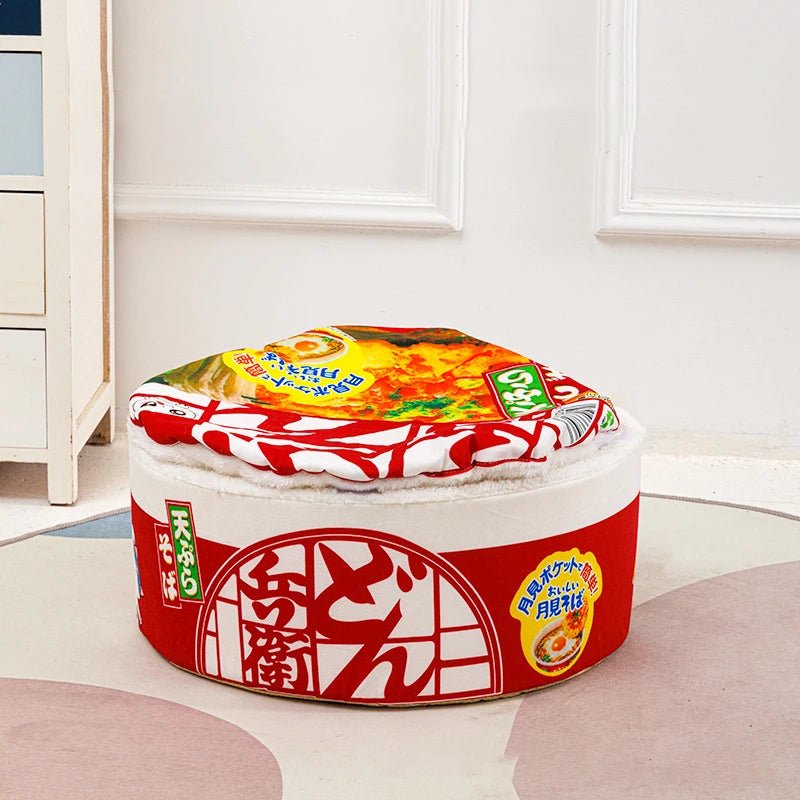 Pet Dog Cat House Kennel Super Large Instant Noodle Warm Dog Cat Nest Beds Cushion Udon Cup Noodle Pet Bed Cozy Nest - Lily.sg Global Shopping