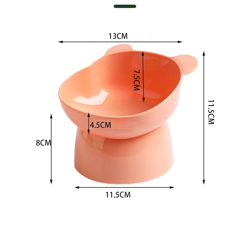 Pet Food Bowl Tilt High Bottom Neck Protector Antichoking Dog and Cat Water Bowl Antidumping Dog Feeding Supplies - Lily.sg Global Shopping