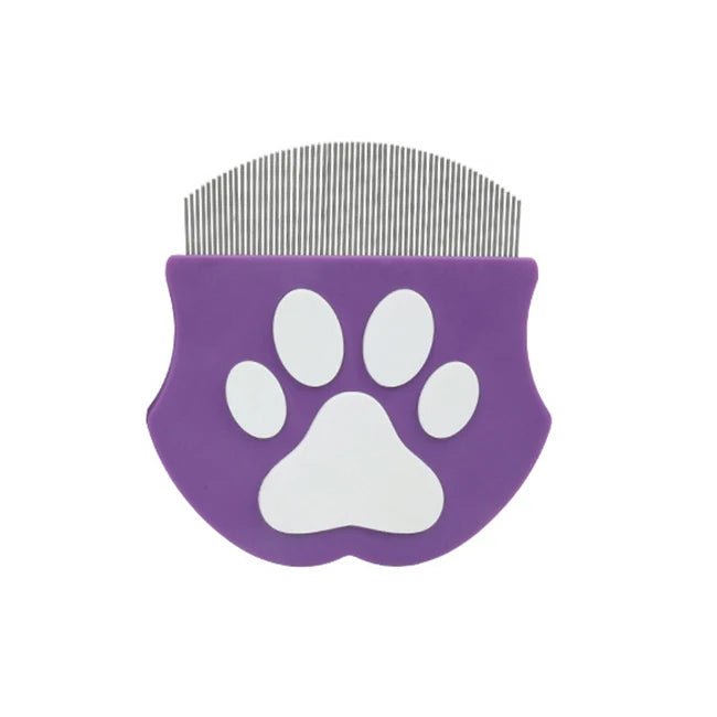 Pet Grooming Comb - Flea Comb for Cats & Dogs, Curved Design for Face & Body, Mini Detangling Brush for Pets - Lily.sg Global Shopping