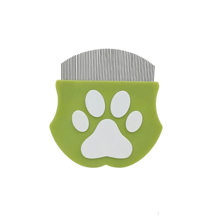 Pet Grooming Comb - Flea Comb for Cats & Dogs, Curved Design for Face & Body, Mini Detangling Brush for Pets - Lily.sg Global Shopping