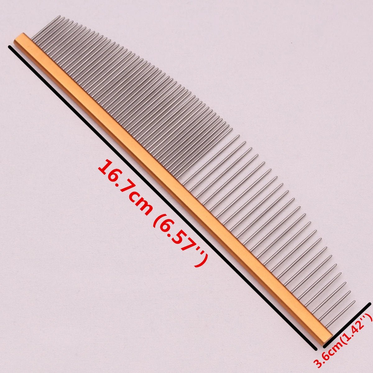 Pet Grooming Combs Aluminum Alloy Brush For Dogs Boundary Knot Massage Tools Professional Salon Cat Hair Cleaning Crescent Combs - Lily.sg Global Shopping