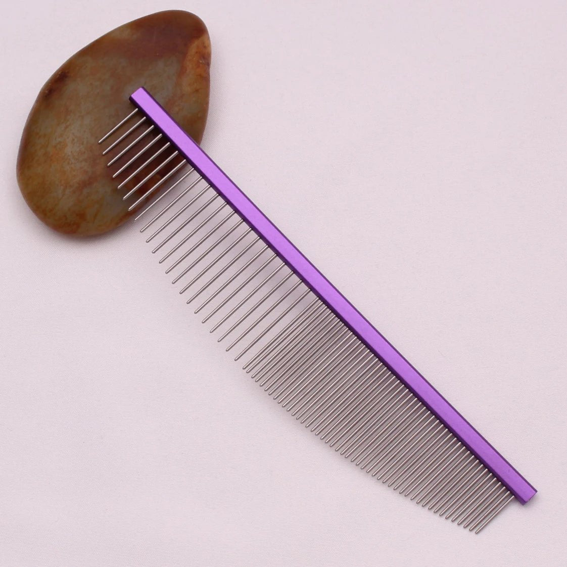 Pet Grooming Combs Aluminum Alloy Brush For Dogs Boundary Knot Massage Tools Professional Salon Cat Hair Cleaning Crescent Combs - Lily.sg Global Shopping