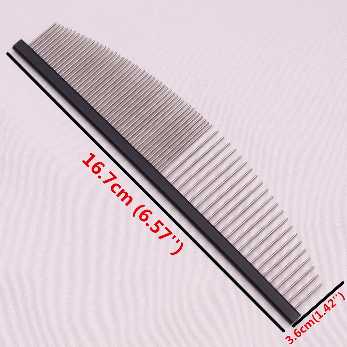 Pet Grooming Combs Aluminum Alloy Brush For Dogs Boundary Knot Massage Tools Professional Salon Cat Hair Cleaning Crescent Combs - Lily.sg Global Shopping