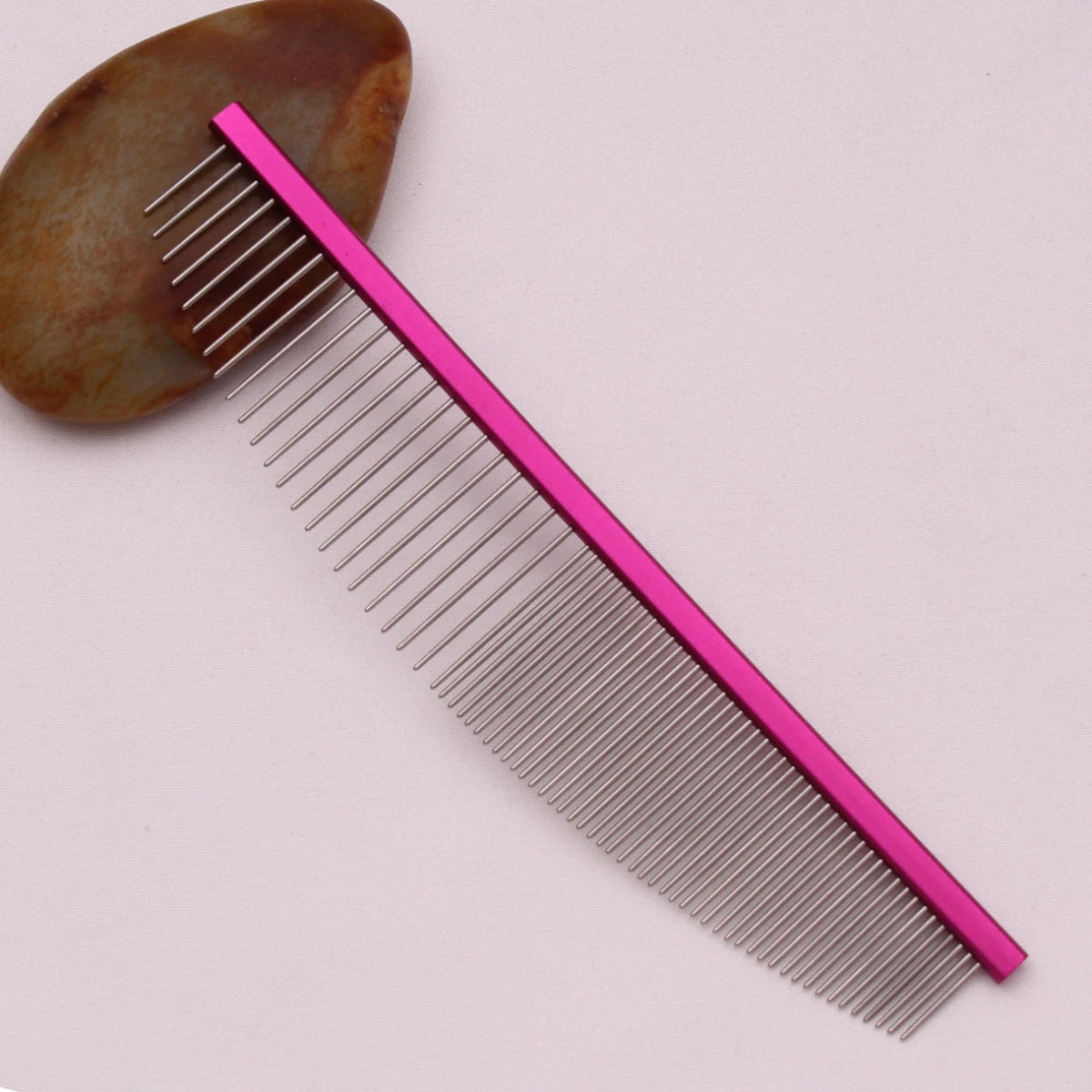 Pet Grooming Combs Aluminum Alloy Brush For Dogs Boundary Knot Massage Tools Professional Salon Cat Hair Cleaning Crescent Combs - Lily.sg Global Shopping