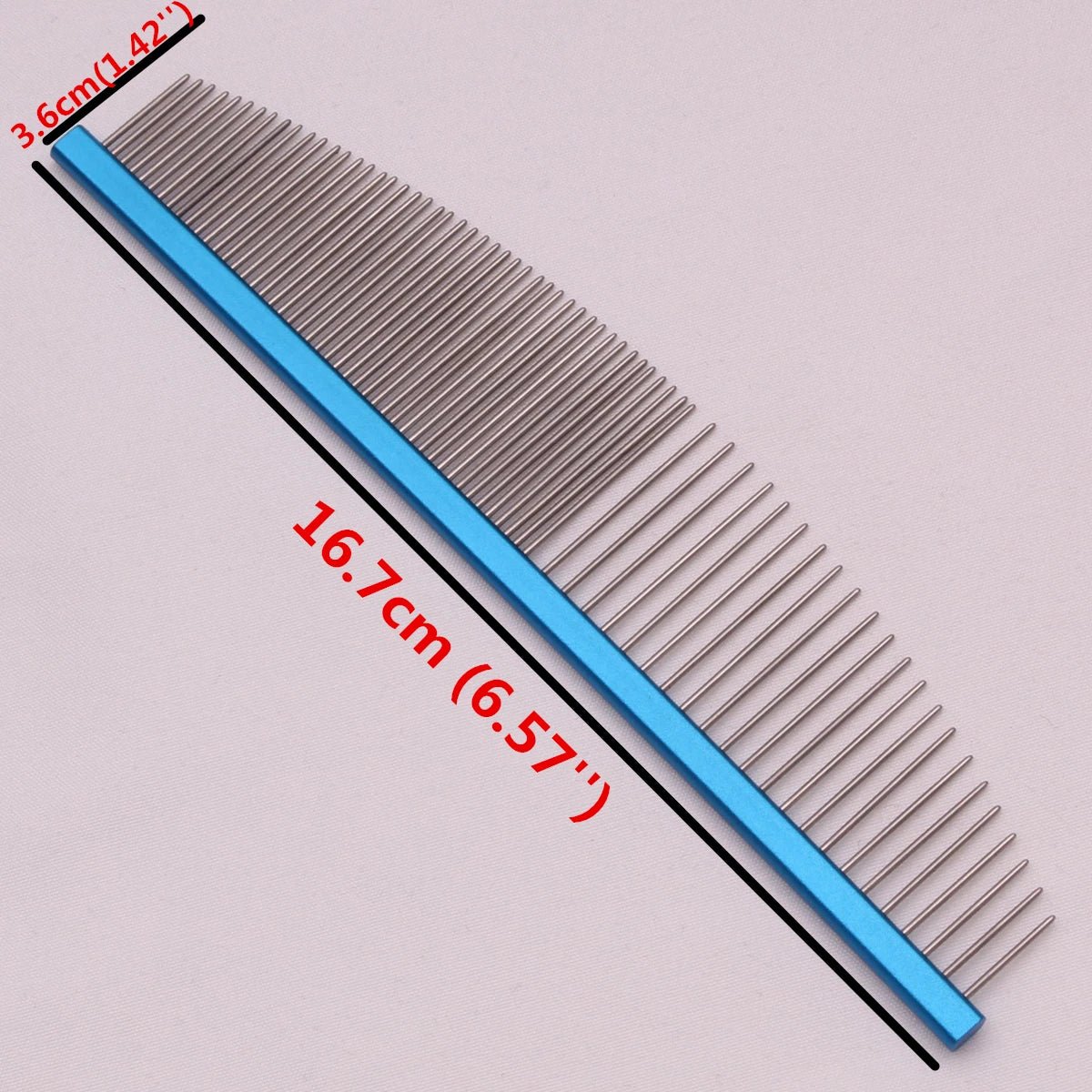 Pet Grooming Combs Aluminum Alloy Brush For Dogs Boundary Knot Massage Tools Professional Salon Cat Hair Cleaning Crescent Combs - Lily.sg Global Shopping