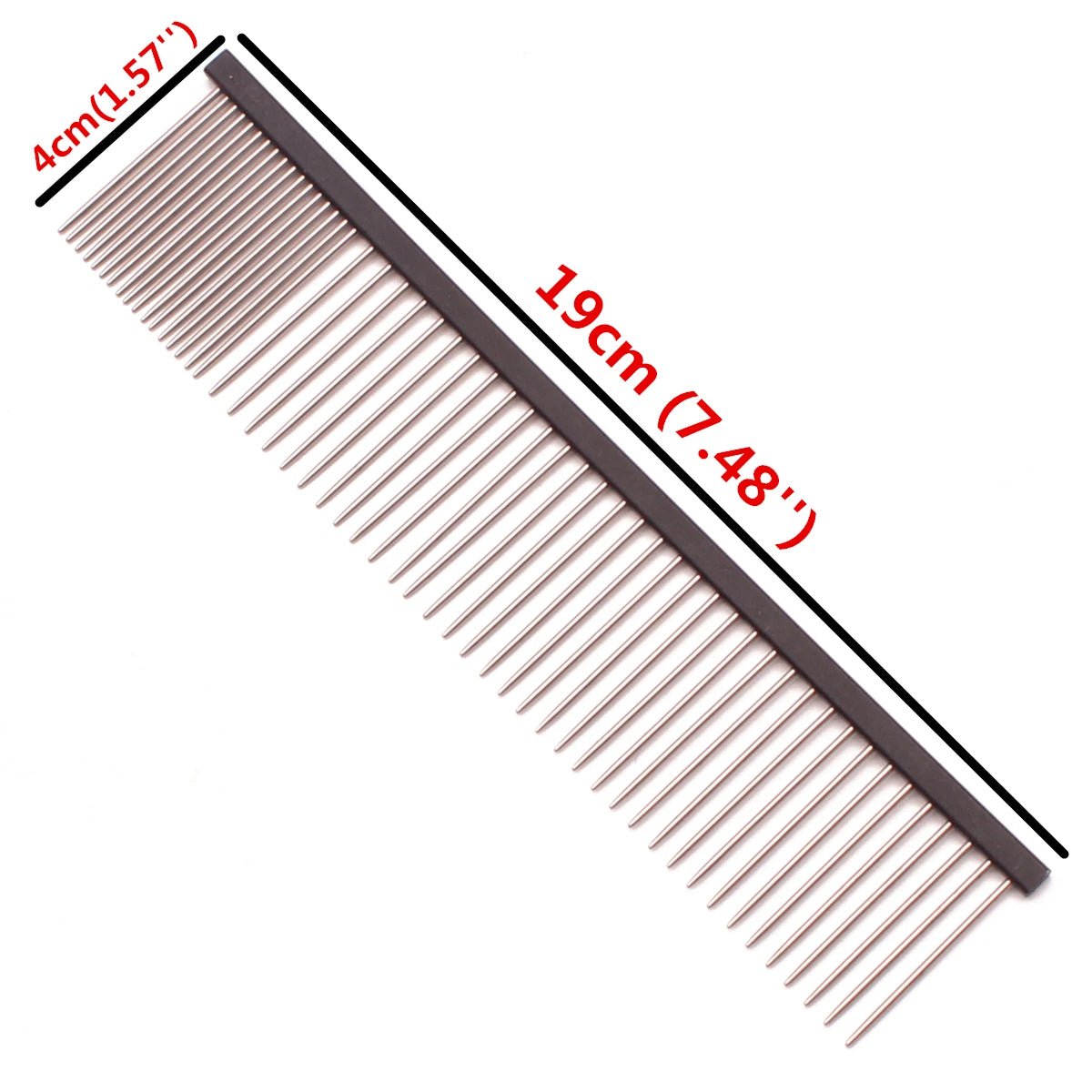 Pet Grooming Combs Aluminum Alloy Brush For Dogs Boundary Knot Massage Tools Professional Salon Cat Hair Cleaning Crescent Combs - Lily.sg Global Shopping