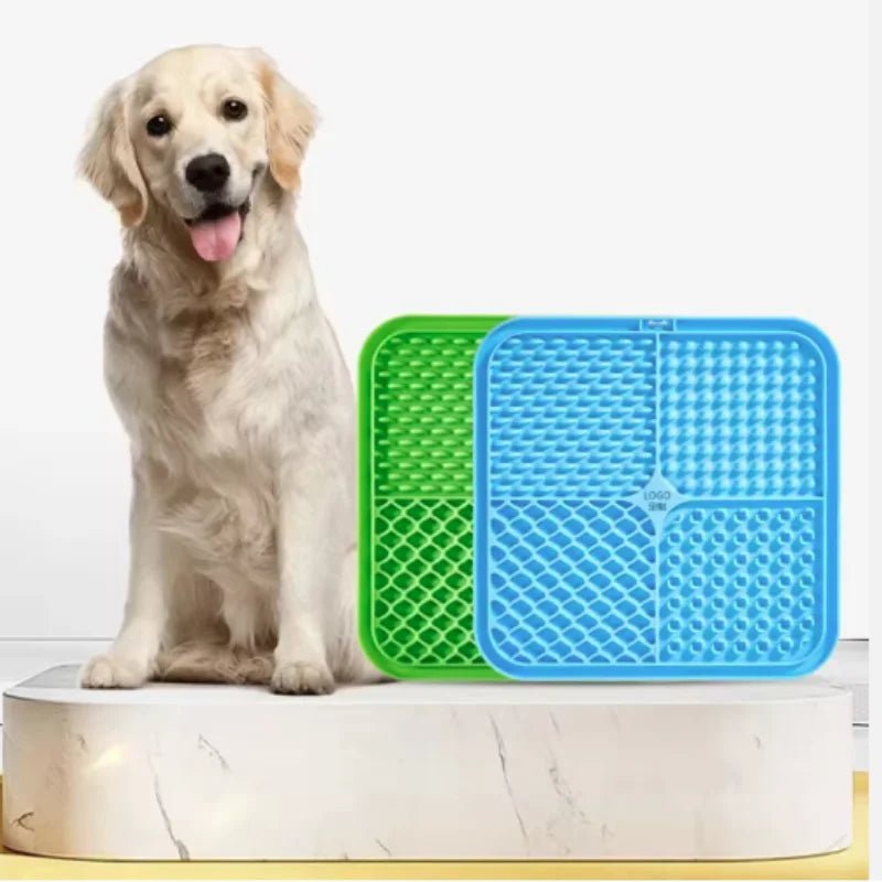Pet Lick Silicone Mat Dogs Pet Slow Food Plate for Dog Bathing Distraction Silicone Dog Sucker Food Training Dog Feeder Supplies - Lily.sg Global Shopping