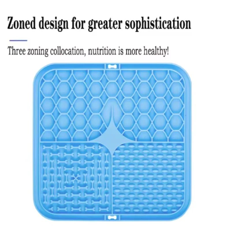 Pet Lick Silicone Mat Dogs Pet Slow Food Plate for Dog Bathing Distraction Silicone Dog Sucker Food Training Dog Feeder Supplies - Lily.sg Global Shopping