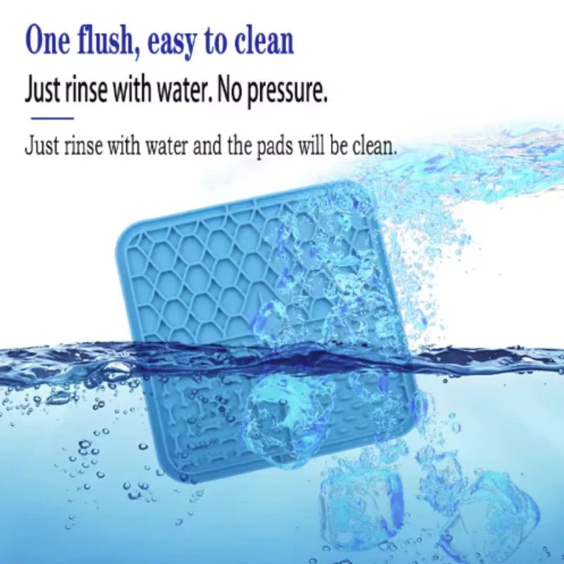 Pet Lick Silicone Mat Dogs Pet Slow Food Plate for Dog Bathing Distraction Silicone Dog Sucker Food Training Dog Feeder Supplies - Lily.sg Global Shopping