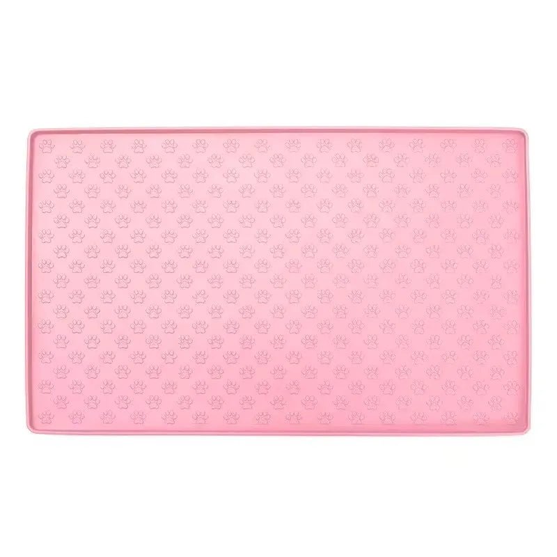 Pet Placemat Cat Dog Drinking Feeding Placemat Feeder Mats Cat Feed Mat Dog Food bowl Mat Silicone Waterproof Pet Bowl Pad - Lily.sg Global Shopping