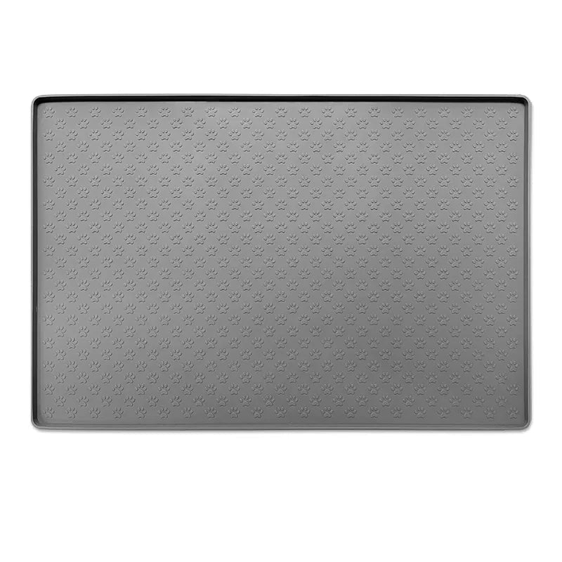 Pet Placemat Cat Dog Drinking Feeding Placemat Feeder Mats Cat Feed Mat Dog Food bowl Mat Silicone Waterproof Pet Bowl Pad - Lily.sg Global Shopping