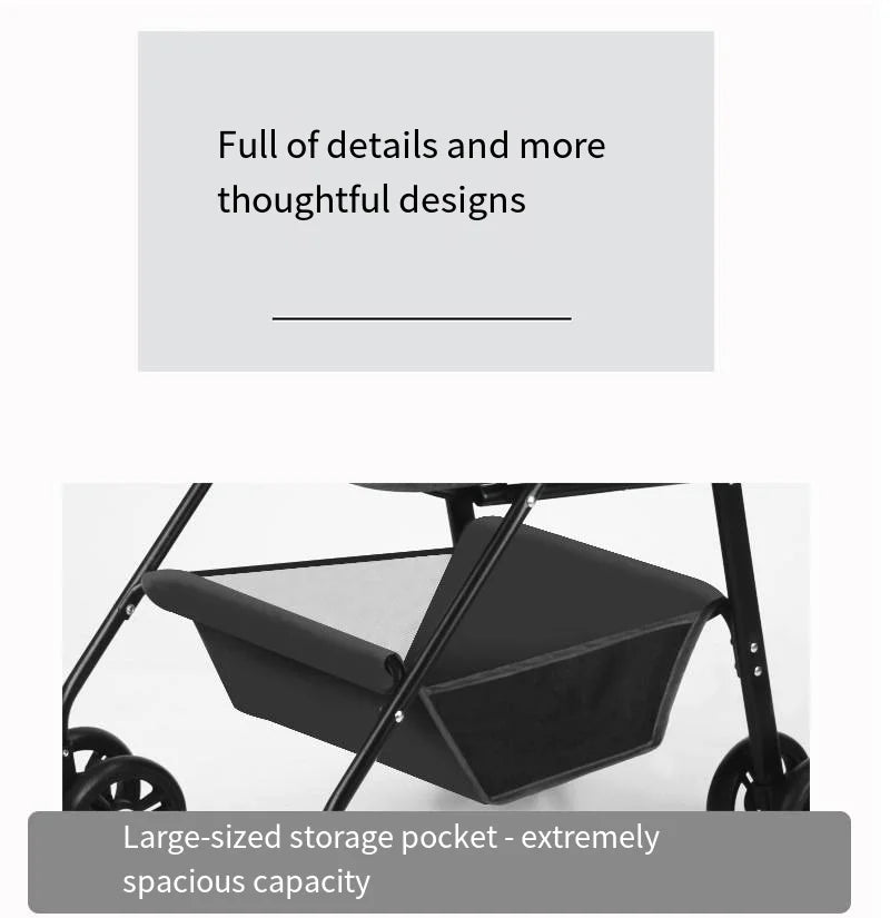 Pet Stroller with A Load - bearing Capacity of 20kg Cat Dog Stroller Small Lightweight Foldable Teddy Bear Outdoor Cart Detachable - Lily.sg Global Shopping