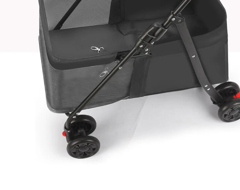 Pet Strollers Cart Cat Dog Small Dog Cat Teddy Cart Out Lightweight Folding Pet Products - Lily.sg Global Shopping